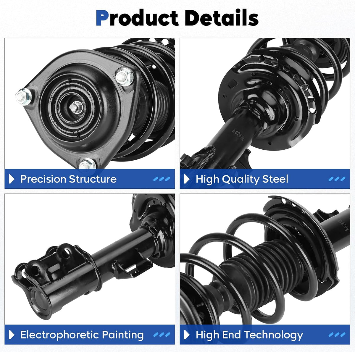 Front Struts Assembly Fit for Hyundai Elantra Sedan 2011-2016, w/Sway Bars