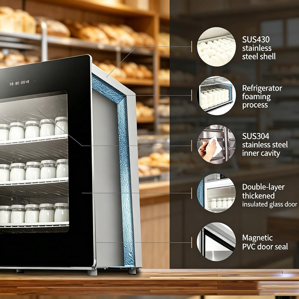 Bread Dough Proofer Cabinet | Digital Temp Control for Home Bakery