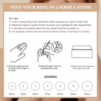 ZOOROO 2-Pack Stackable Bands for Oura Ring 5/Oura Ring 4/Oura Ring 3 Stack