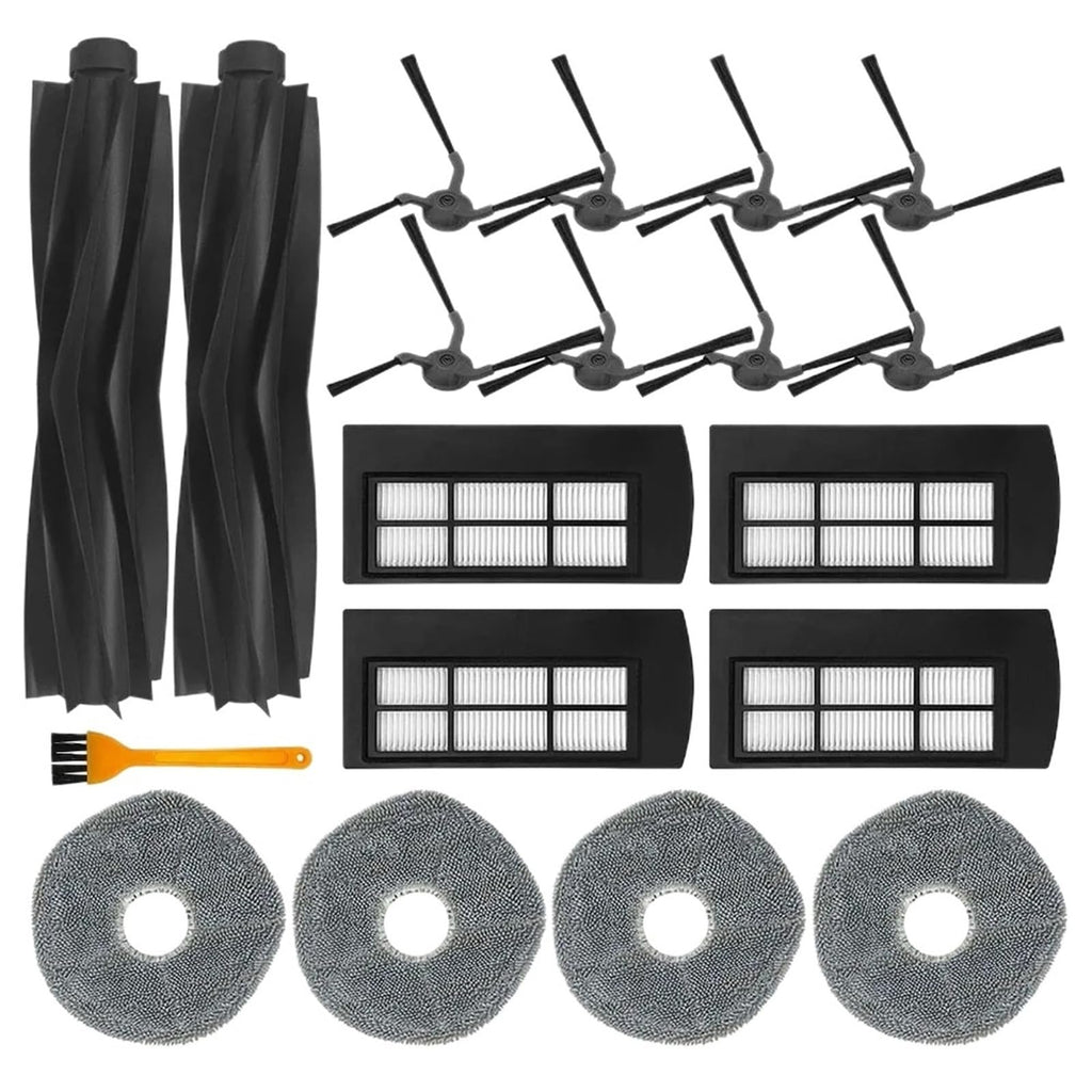 Compatible For Eufy，X9Pro Robot Vacuum Cleaner Main Roller Brush Mop Cloth Side Brushes HEPA Filter Accessories(B)