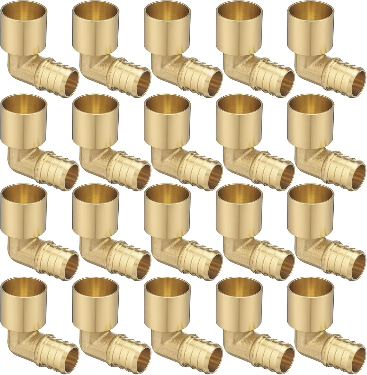 (20 Pack) Asterbacks 3/4 PEX to 3/4 Female Sweat Elbow Fitting For PEX-A/B/C Pipe