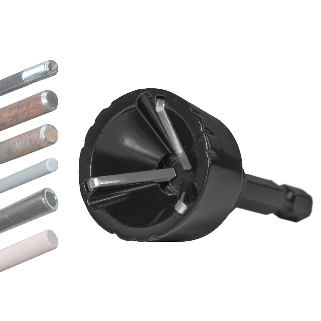 1/4"-3/4" Carbide Chamfering Bit Uniburr Thread Deburring Tool