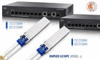 Elfcam - 2 Pack 10Gb SFP+ Transceiver Module, 10GBase-LR SFP+ Module 1310nm, LC/UPC Duplex Singlemode Connector (OS2), DDM10KM