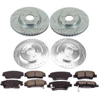 PowerStop Z23 Performance Brake Pad & Rotor Kit Front & Rear K8003