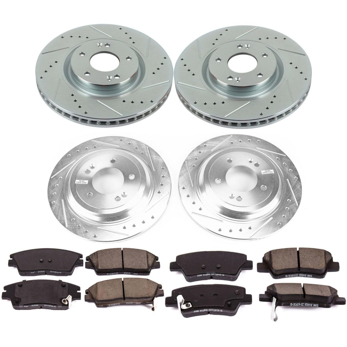 PowerStop Z23 Performance Brake Pad & Rotor Kit Front & Rear K8003