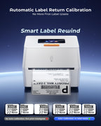 Thermal Label Printer with Touchable Screen, 4x6 Bluetooth Shipping Label Printer with Built-in Label Holder, D420D