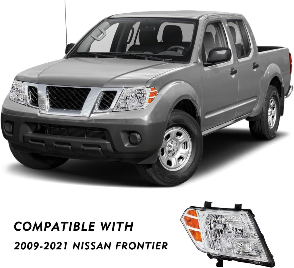 Headlights Assembly for 2009-2021 Nissan Frontier Halogen Type