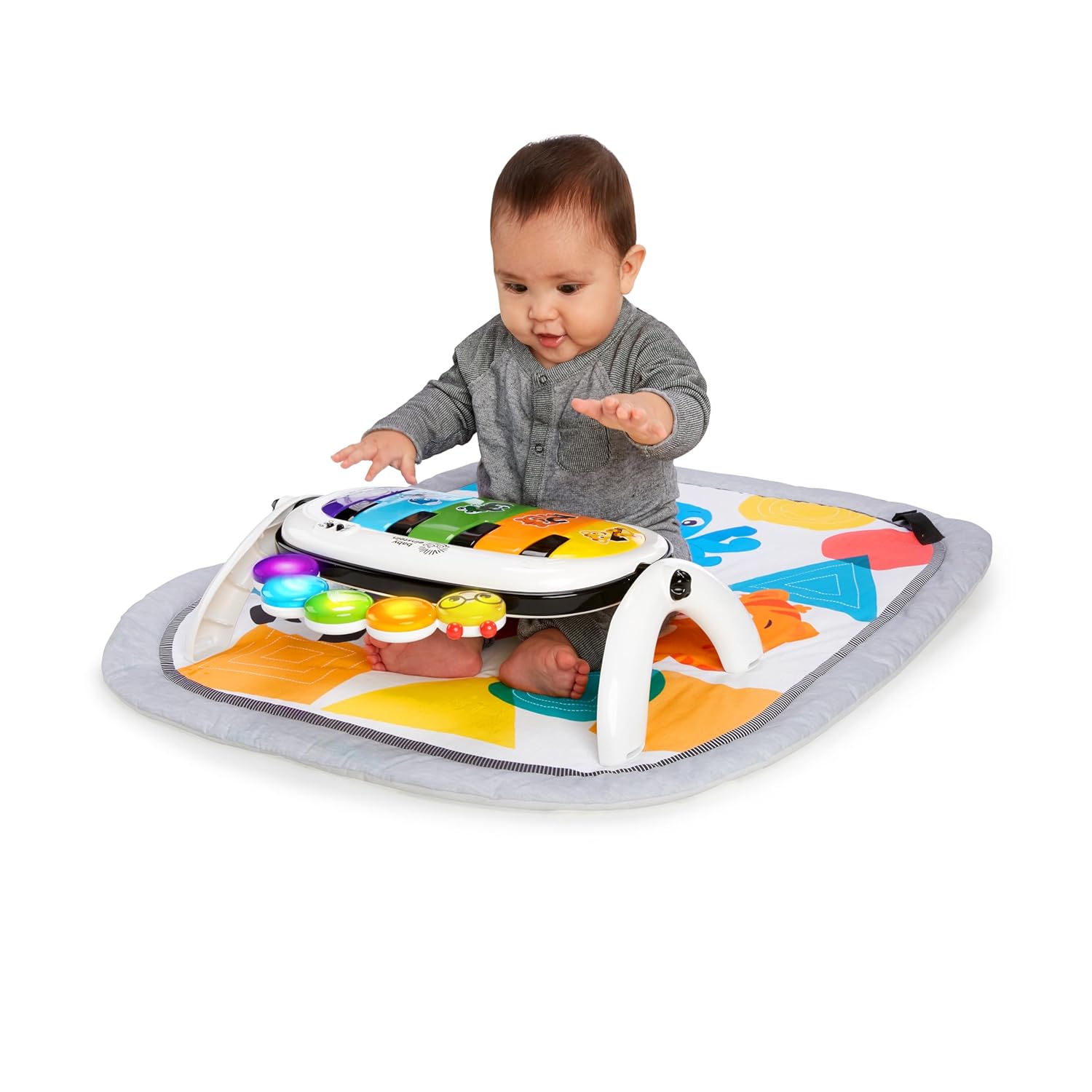 4-in-1 Kickin' Tunes Music and Language Play Gym and Piano Tummy Time Activity Mat