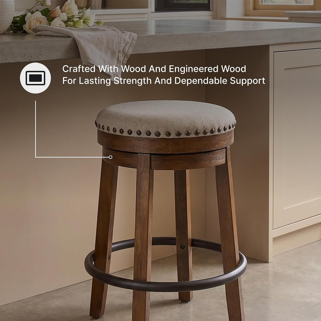 Valebeck Swivel Counter Height Bar Stool, 24 in