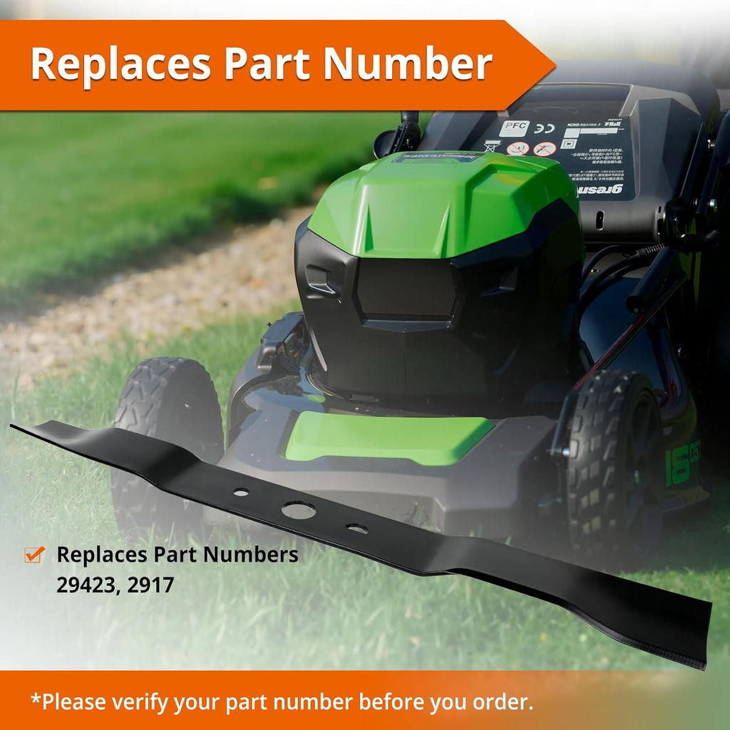 25022 Lawn Mower Blade Compatible with Greenwork 20" 21" Corded Mowers - 25112, 25222, 33313250, 29172, 29423
