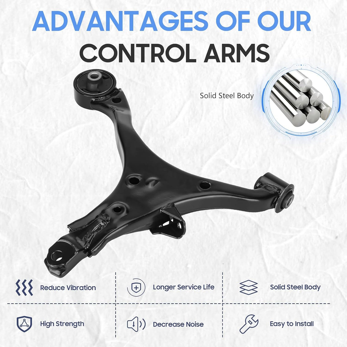 Front Lower Control Arms for 2002-2006 Honda CR-V 2pc