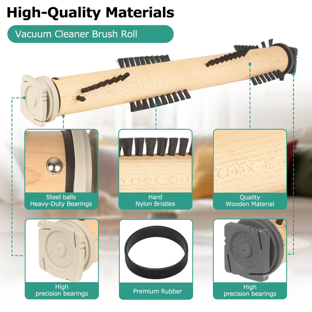 Replacement Part Compatible with Kirby Vacuum Brush Roll with 4 Pcs Belt