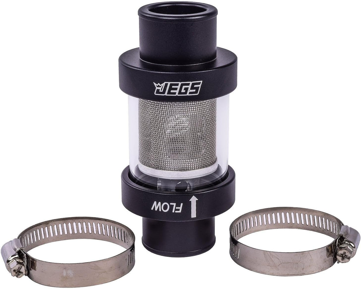 Inline Coolant Filter [1 1/2 in. OD, Black Anodized Finish]