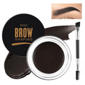 Eyebrow Pomade Kit with Dual-Ended Brush, Long-Lasting | Black