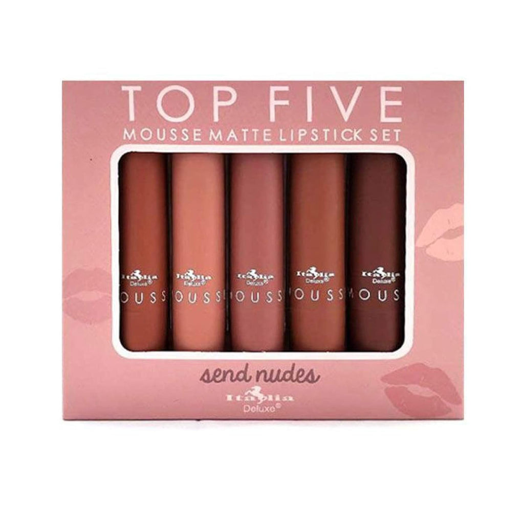 Top Five Mousse Matte Lipstick Set Send Nudes