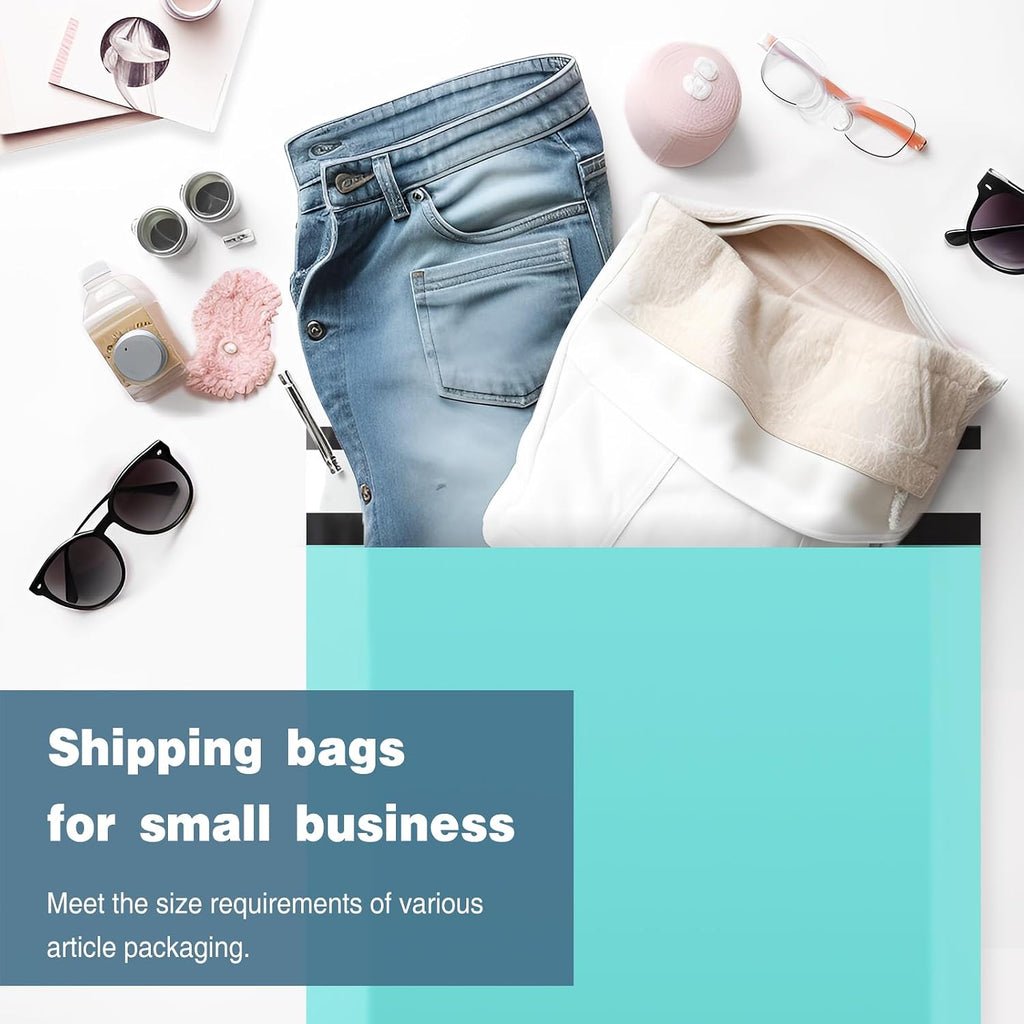 Teal 12x15.5 Poly Mailers Medium for Small Business, Clothes, 200pc