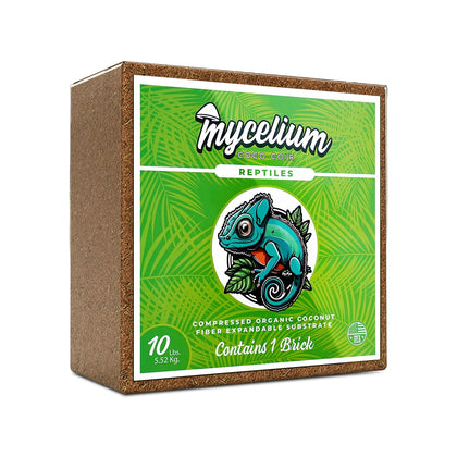 Coco Coir Brick I Expandable Organic Coconut Fiber Substrate for Terrarium I Ideal for Reptiles Bedding, Nesting &