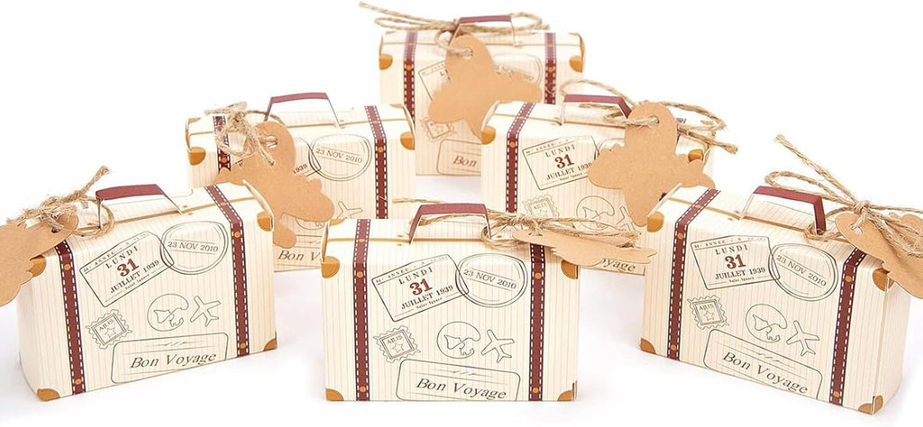 120 PCS Mini Suitcase Party Favor Box, Suitcase Favor Boxes