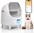 2026 Built-in Odor Control Self Cleaning Litter Box - App Control with Weight Monitoring, Sleeping Mode, Online Usage
