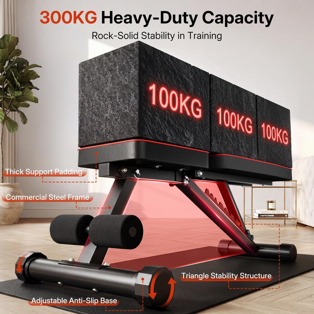 Adjustable Weight Bench - Utility Weight Benches for Full Body Workout, Foldable Incline/Decline/Flat Bench Press for