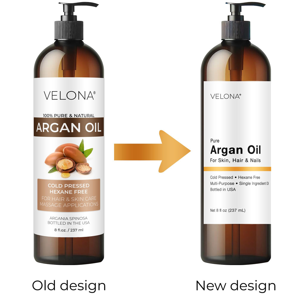 Argan Oil - 8 fl oz, Cold Pressed, Unrefined, with Pump
