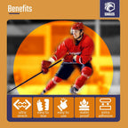 Hockey Tape Multipurpose Cloth Tape Roll for Lacrosse Baseball & Softball Bats, Rackets, Pullup Bars, Gardening
