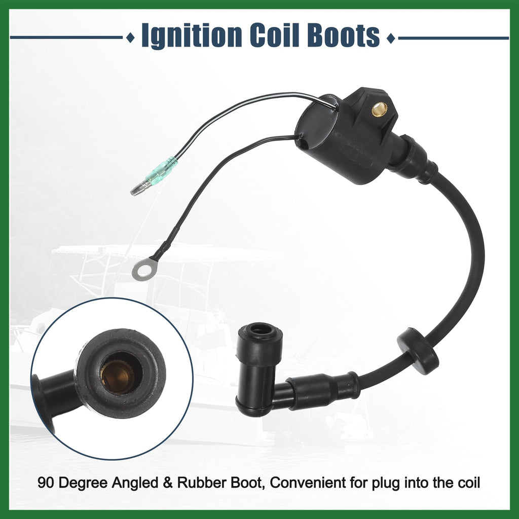 Motoforti Ignition Coil Assy for Yamaha 2 Stroke 3 Cylinder 25HP