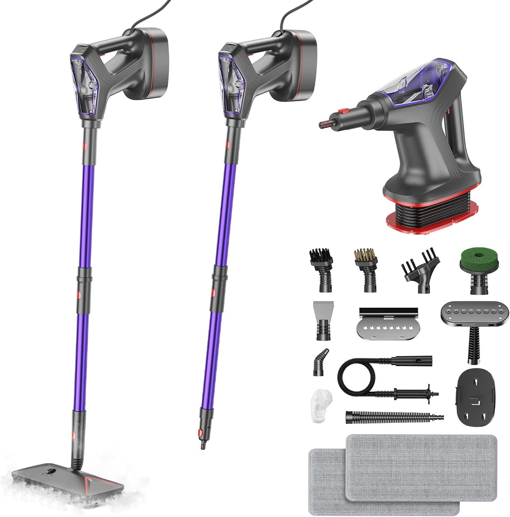 Heavy Duty Steam Mop Cleaner for Hardwood, Tile, Laminate, Windows | ﻿ Chemical-free 266°F Steam, Multipurpose