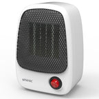 500W Portable Ceramic Space Heater, Personal Heater Fast Heating