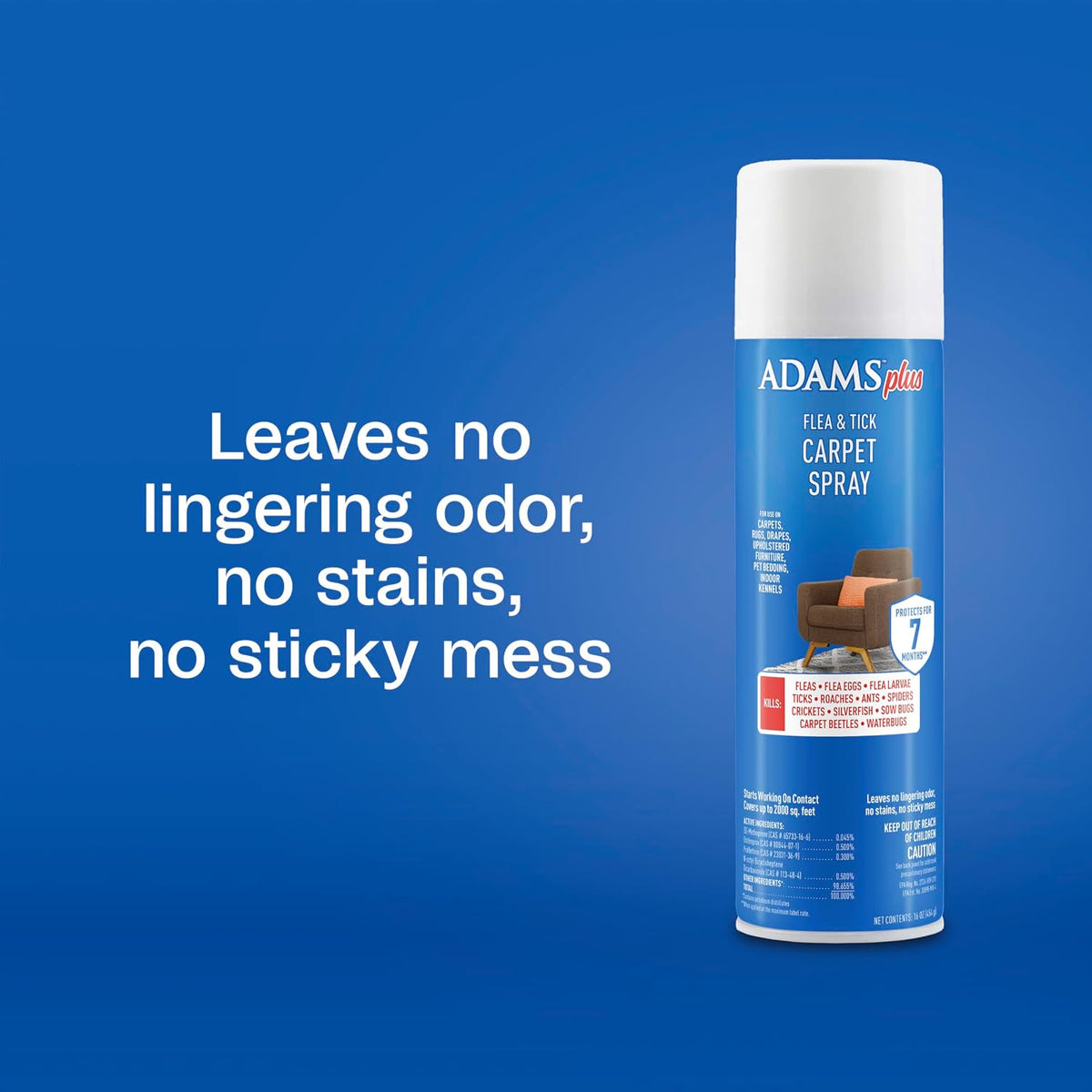 Plus Flea & Tick Carpet Spray, Flea Spray for Home, 16 Oz