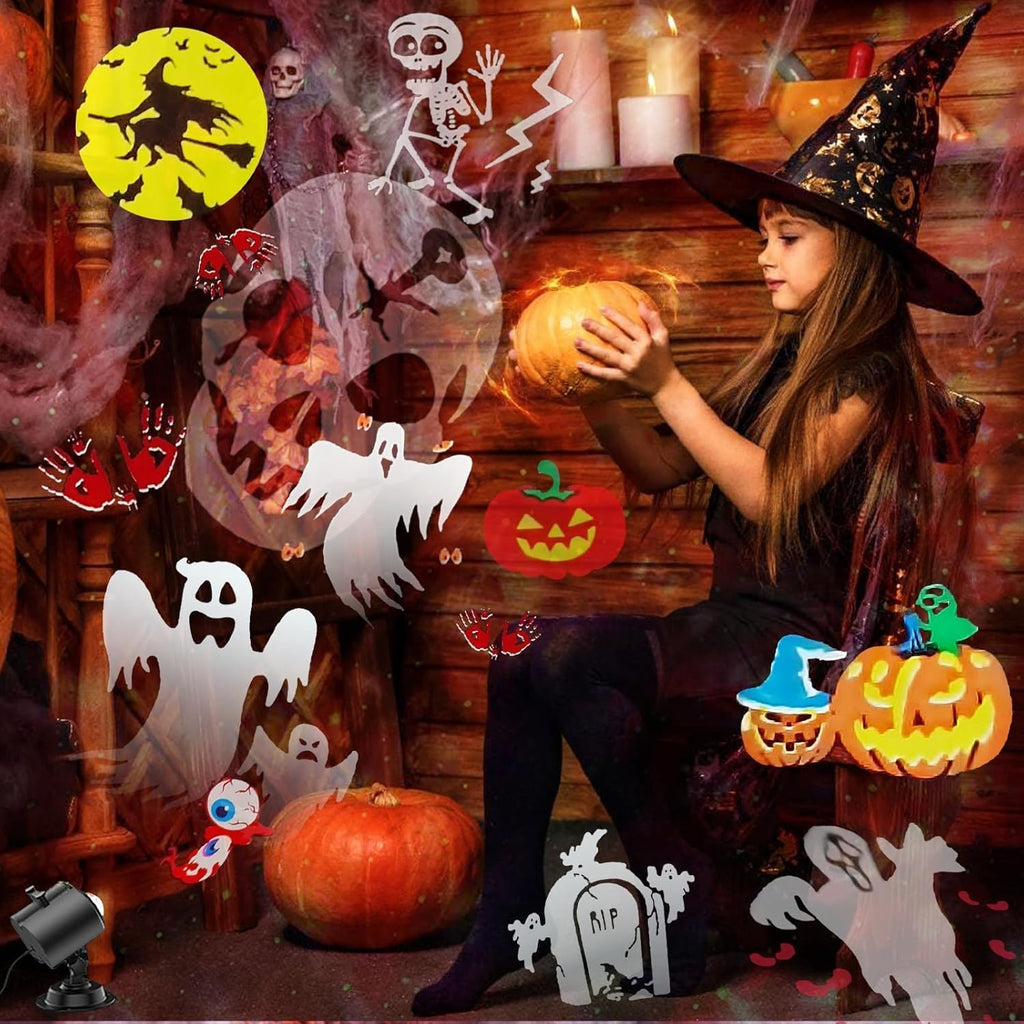 Brighter Halloween Decorations Projector Lights, 2026 Upgraded Holiday Projectors, Christmas Projector with 19 HD