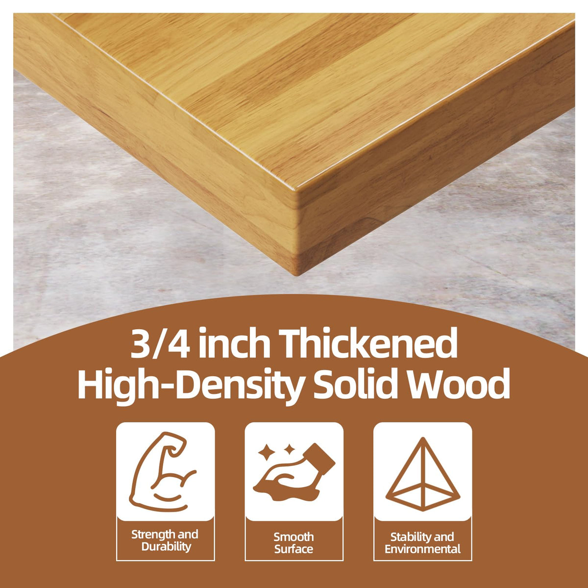 48'' Adjustable Workbench, Solid Wood Work Bench Table, Metal Tool Bench Work Bench for Garage, Large Load Capacity