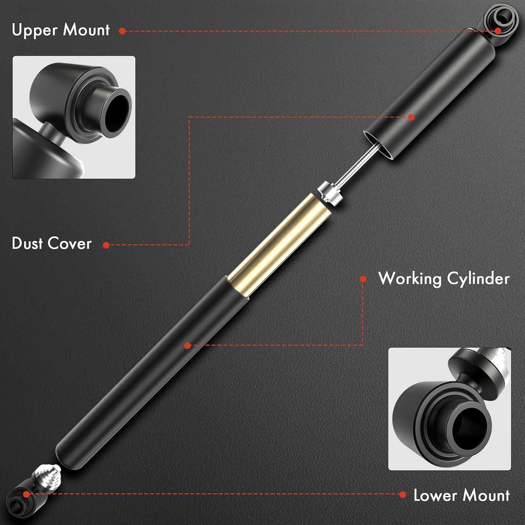A-Premium Rear Shock Absorbers, Set of 2 - Compatible with Toyota