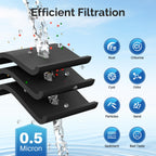 Water Filter Replacement for Samsung DA97-17376B HAF-QIN/EXP 4 Pack