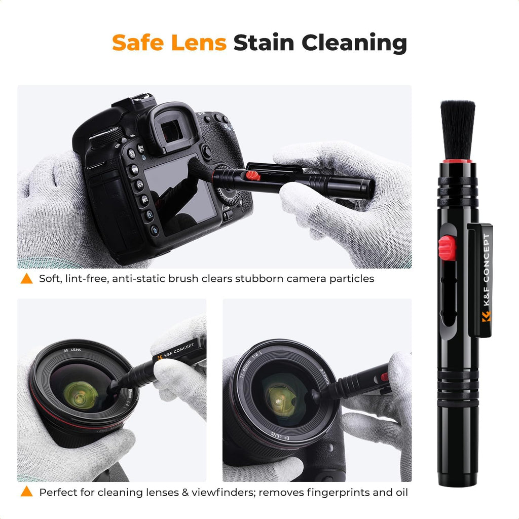10-in-1 Photo Camera Cleaning Kit for Lensc,Camera, Cell Phones | Strong Blower with Short & Long Nozzle,Safe