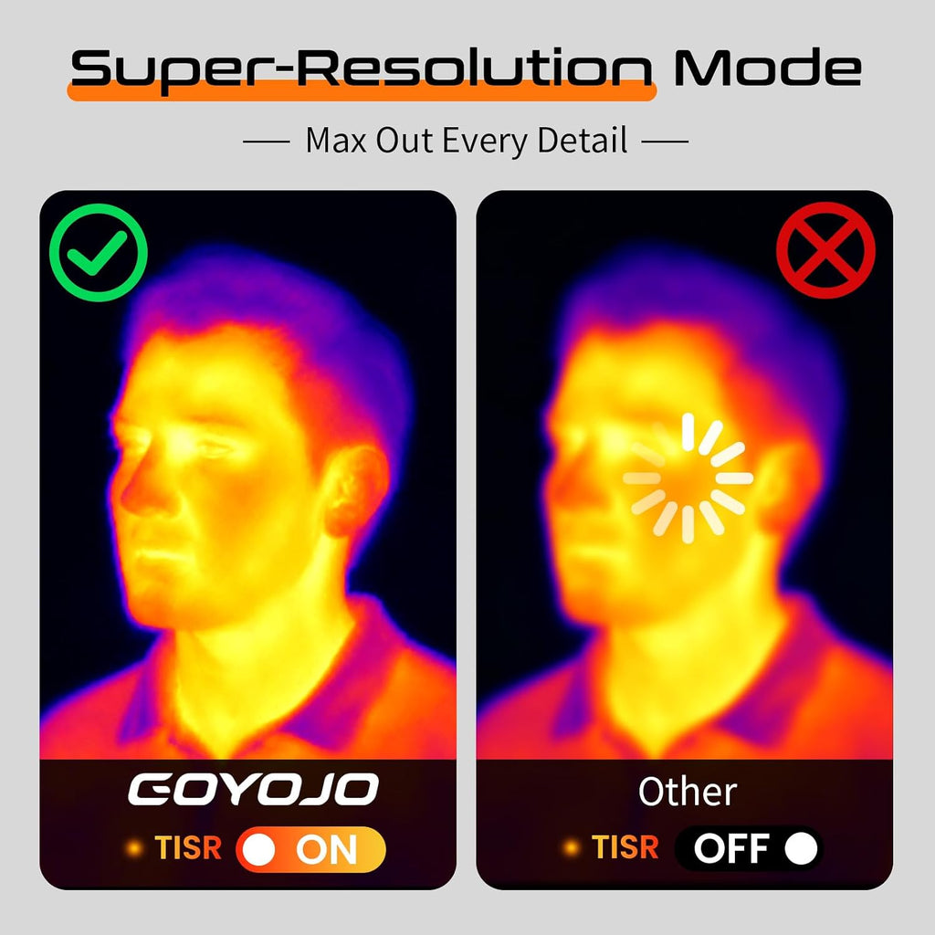 Thermal Imaging Camera for Android/iphone 15/16/17 iOS Series 192x192 IR Resolution– Water Leak Detection HVAC