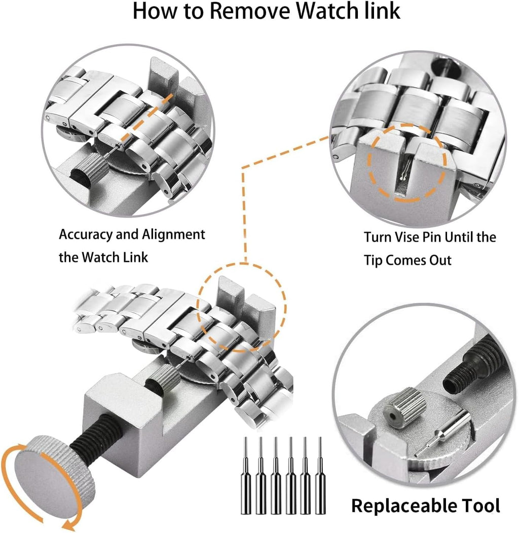 Watch Repair Kit 149IN1: Watch Link Removal & Battery Replacement | Complete Watch Repair Tools & Kits - Easy to