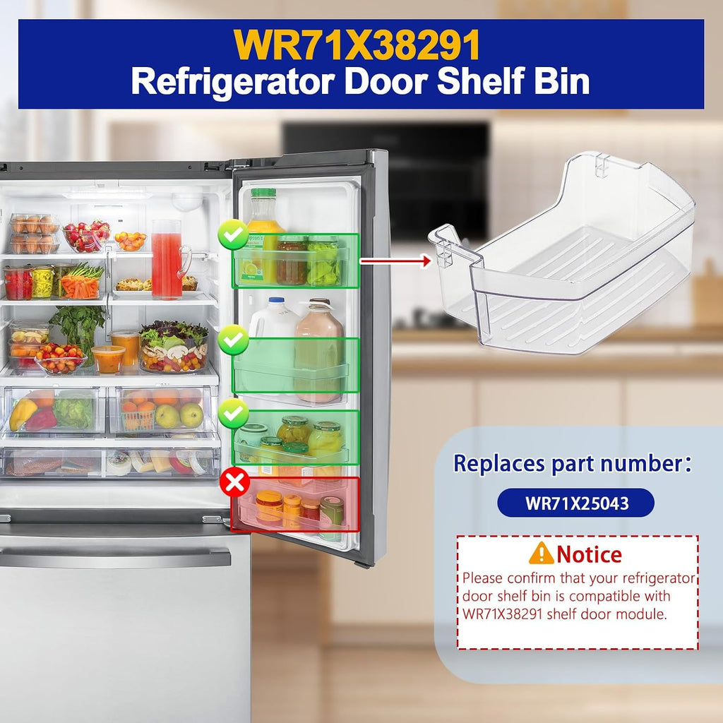 WR71X38291 Refrigerator Door Shelf Bin