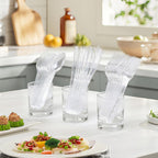 1000 Count Plastic Clear Silverware Set, Disposable Heavy Duty Utensils Set, 400 Forks, 400 Spoons, 200 Knives