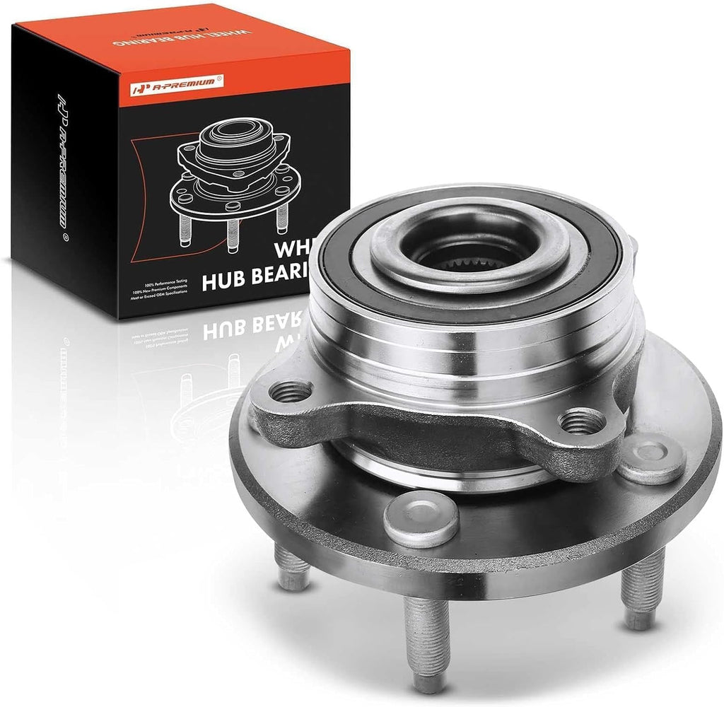 A-Premium Wheel Bearing and Hub Assembly Compatible with Ford, Lincoln