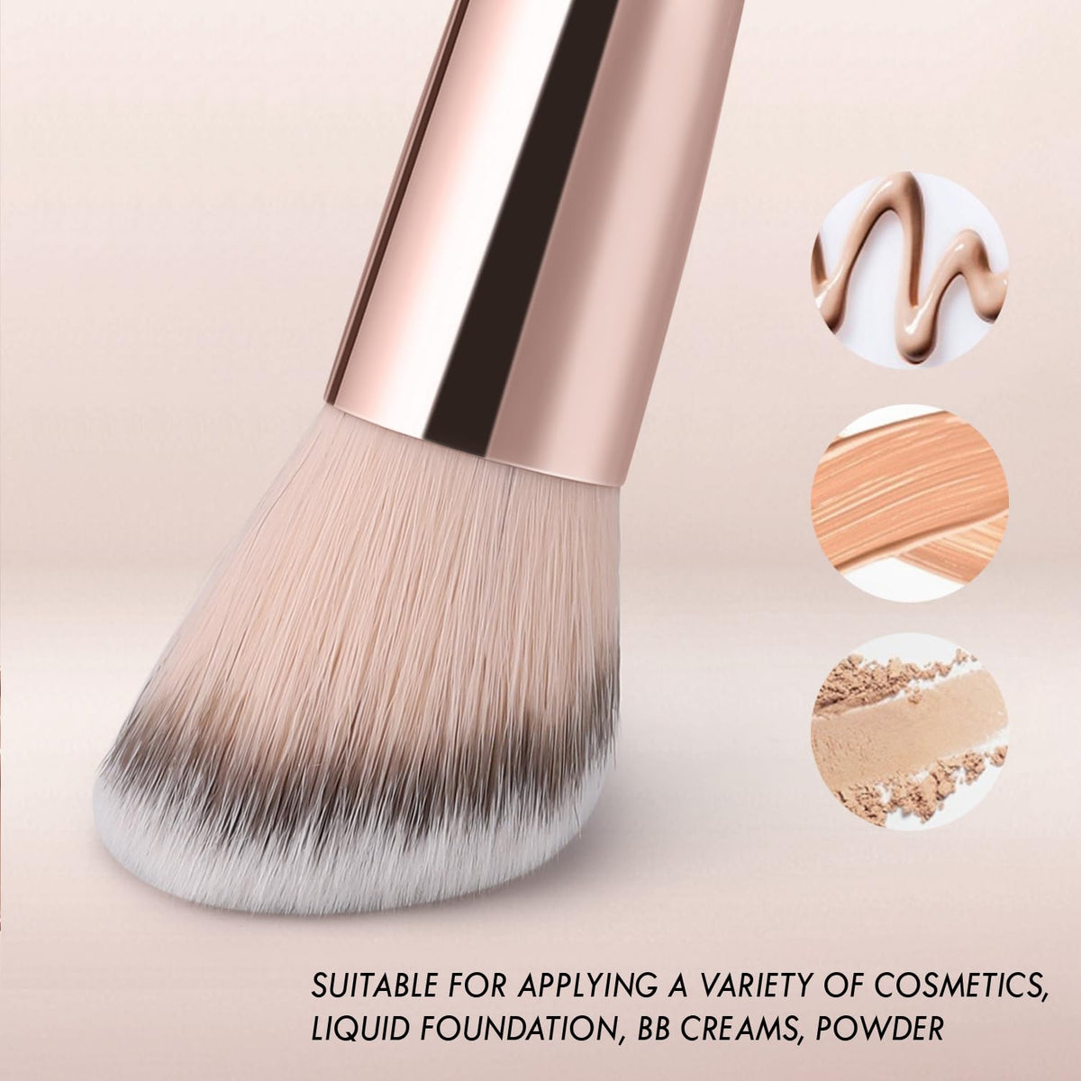 Foundation Makeup Brush, Premium Dual Concealer Bronzer Brushes