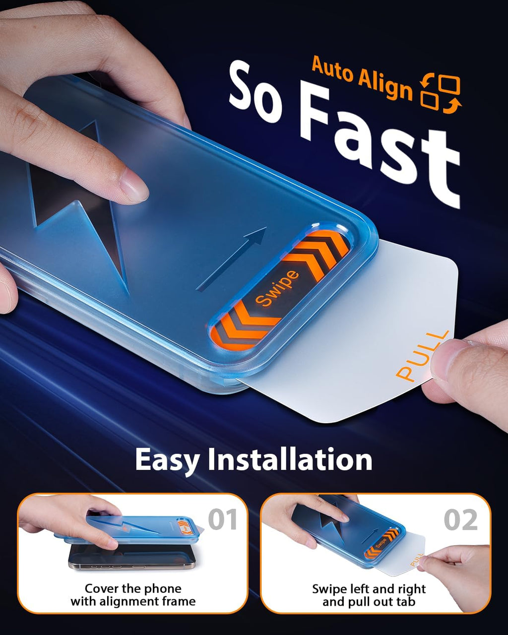 for iPhone 17 Screen Protector 3 Pack, [9H+ Hardness] [Military-Grade Drop Protection] [Sensitive Touch] [Easy