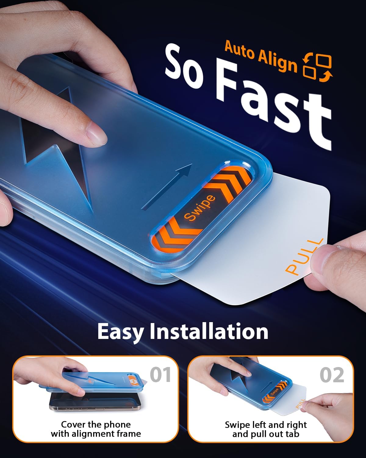 for iPhone 17 Screen Protector 3 Pack, [9H+ Hardness] [Military-Grade Drop Protection] [Sensitive Touch] [Easy