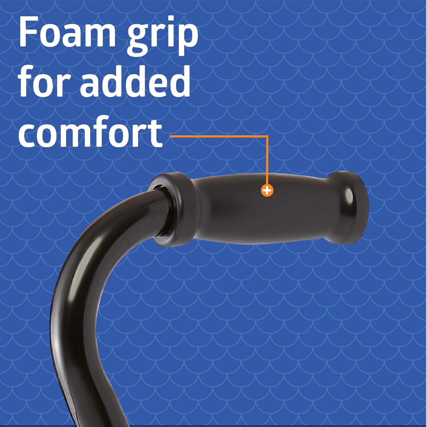 Aluminum Quad Cane with Small Base, 300 lb Capacity
