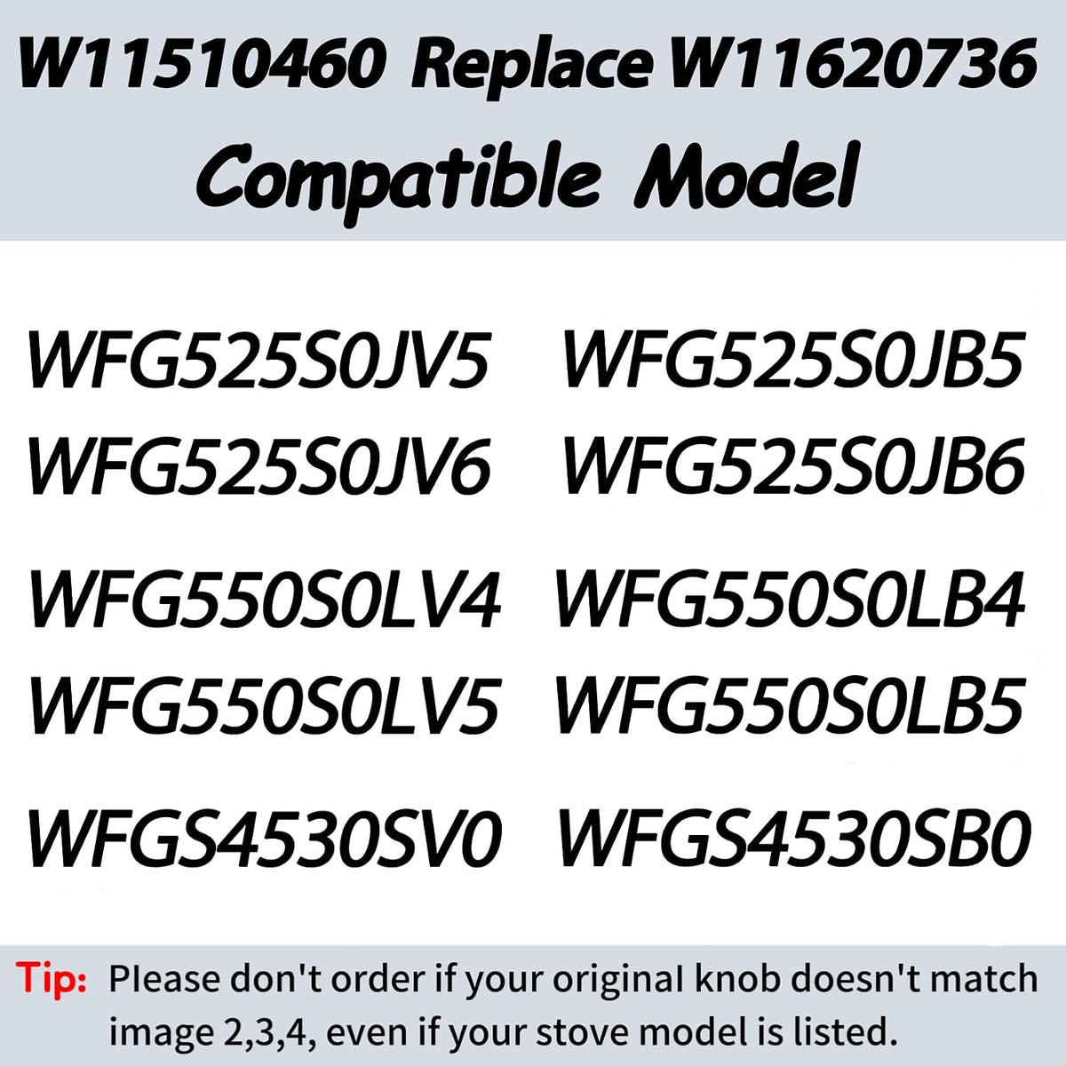 Sieri WFG525S0JV5 WFG525S0JV6 WFG550S0LV4 for Whirlpool Gas Stove