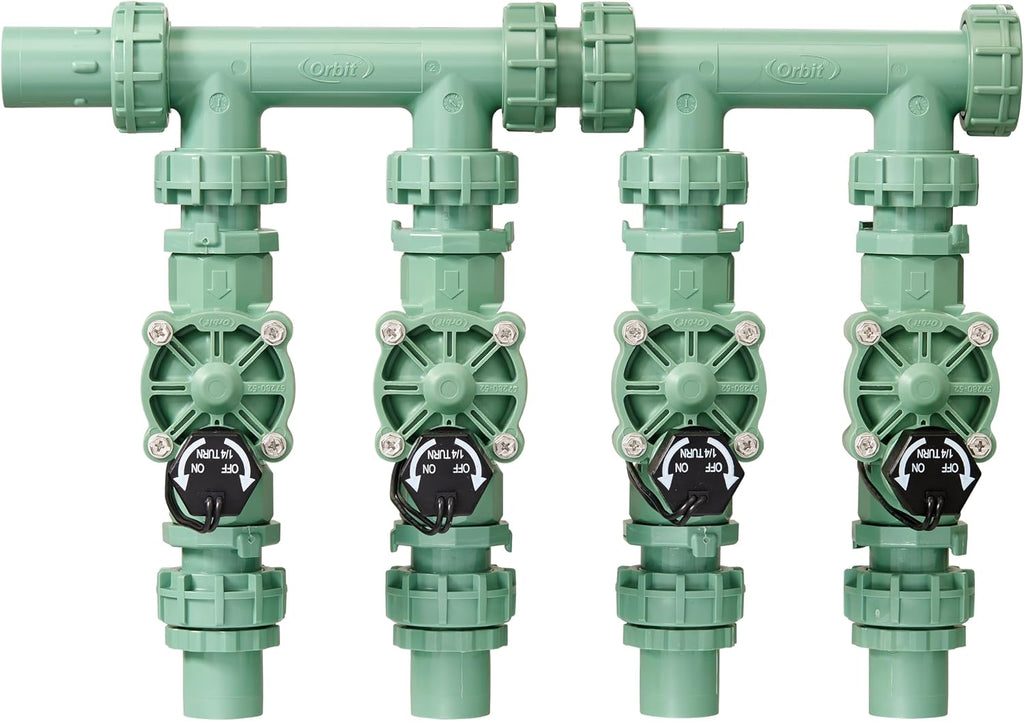 Orbit 4-Valve Heavy Duty Preassembled Sprinkler Manifold - 57257