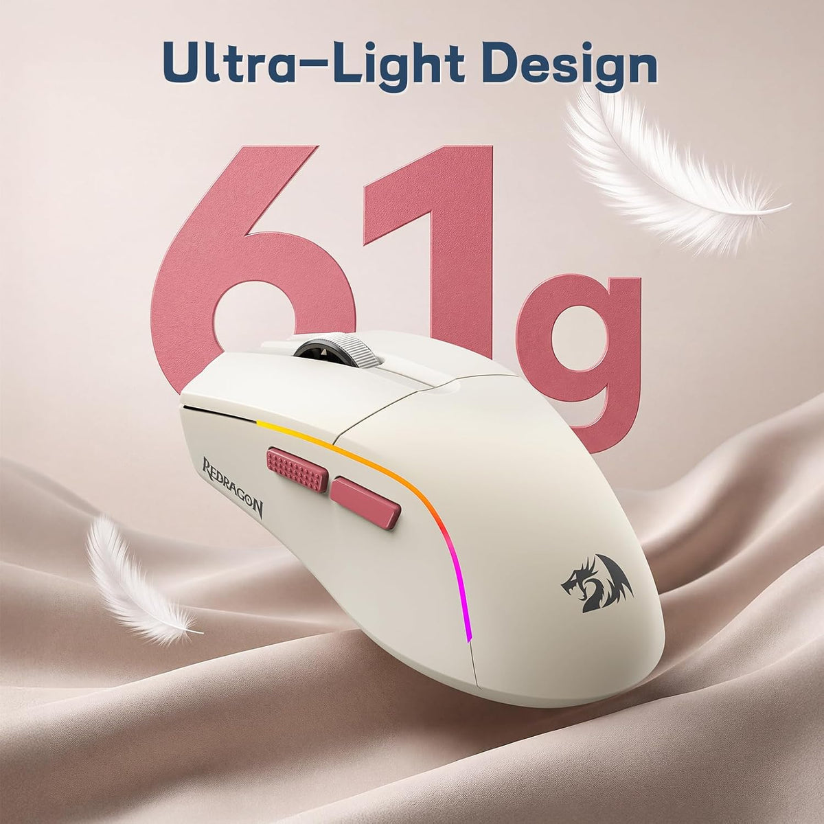 S174 Gaming Keyboard and Mouse Wireless with Tri-Mode, RGB Keyboard and 5000 DPI 61G Ultra-Light Gaming Mouse