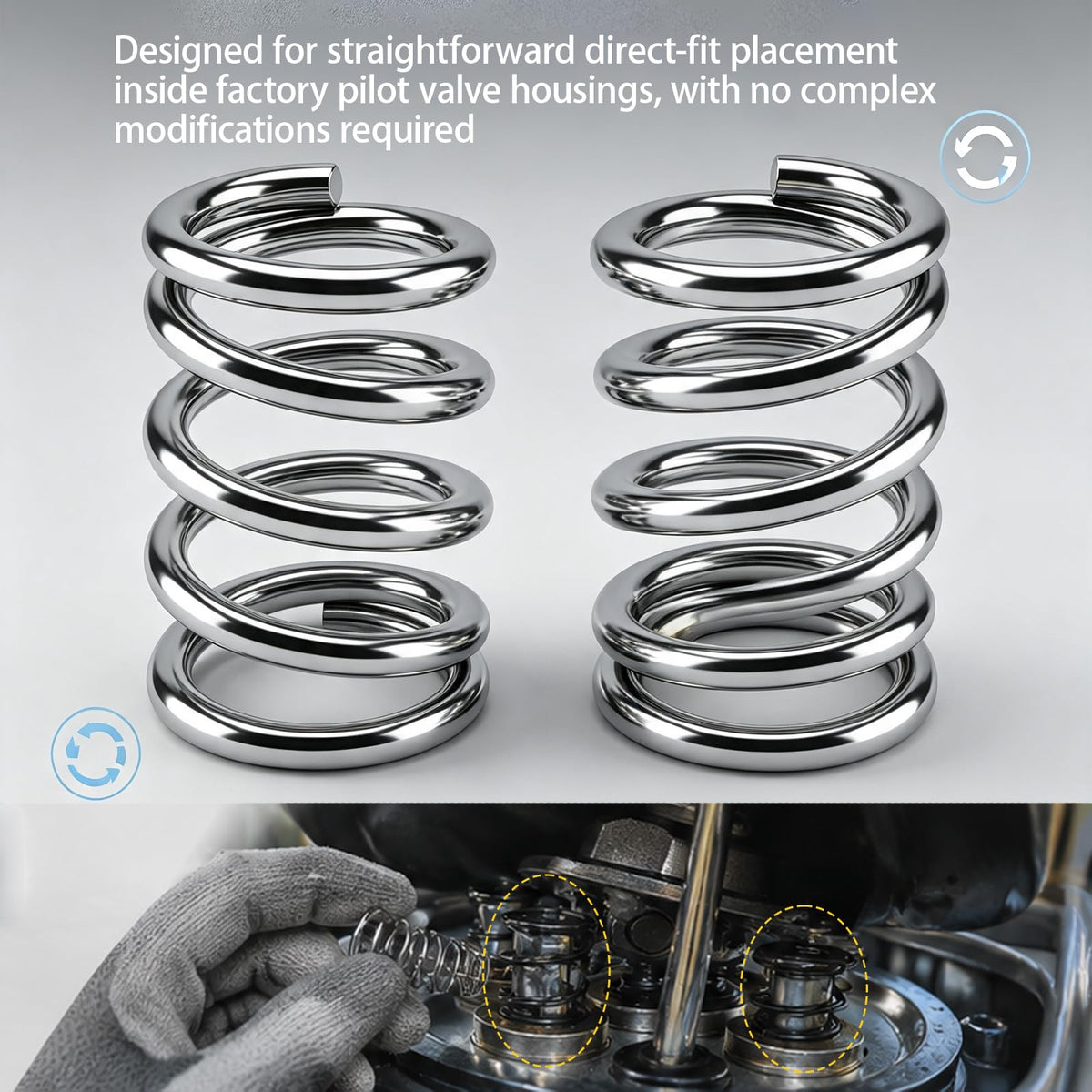 Mini Excavator Pilot Control Springs Fits AGT Miva CFG Rippa, 16 Pack Set