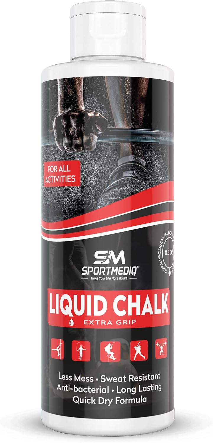 Pro Grade Liquid Chalk – Mess Free Professional Hand Grip for Gym, Weightlifting, Rock Climbing, Gymnastics, Rock