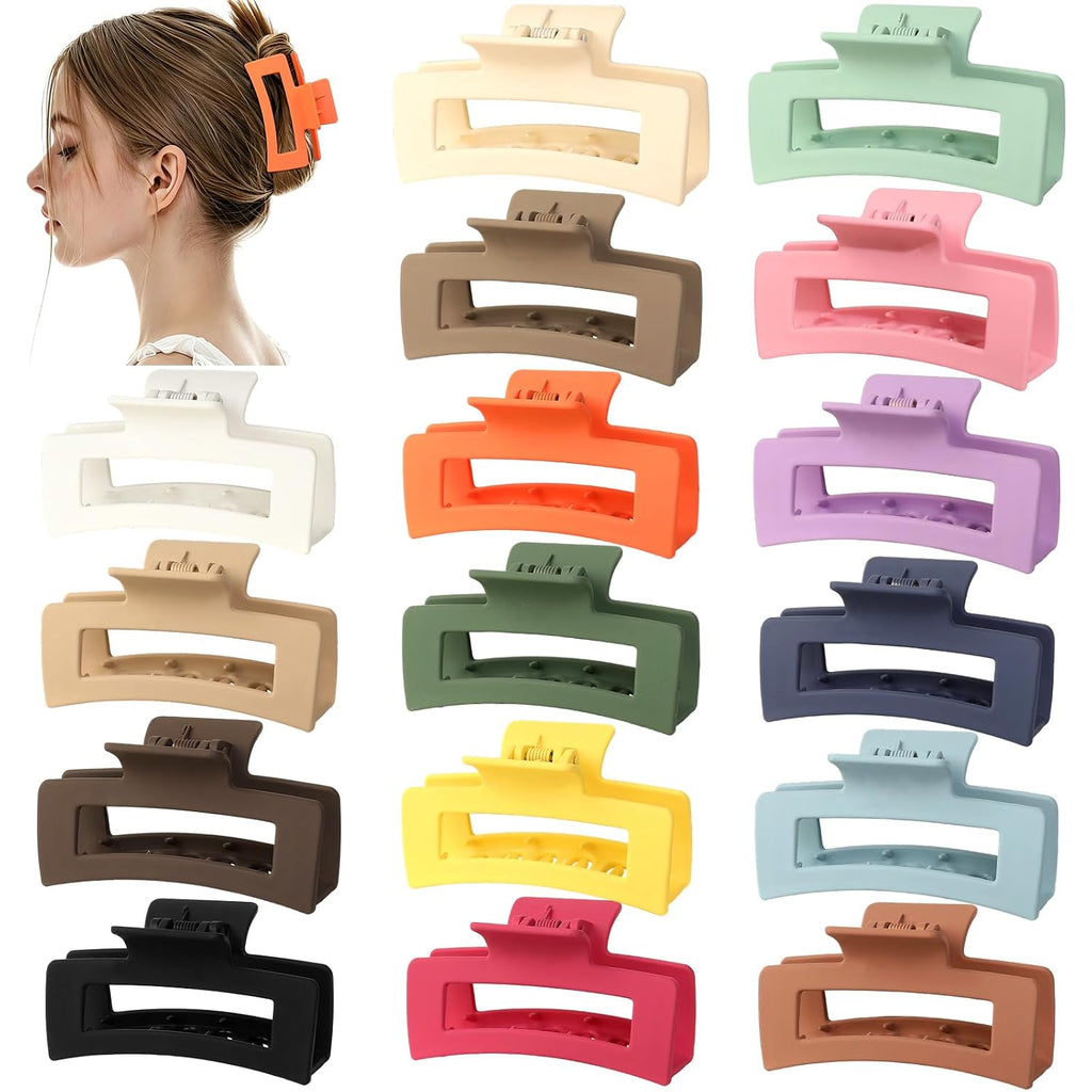 16 Pcs Hair Clips for Women 3.5 Inch Claw Clips Hair Accessories